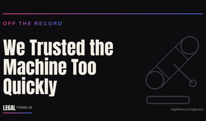 We Trusted the Machine Too Quickly
