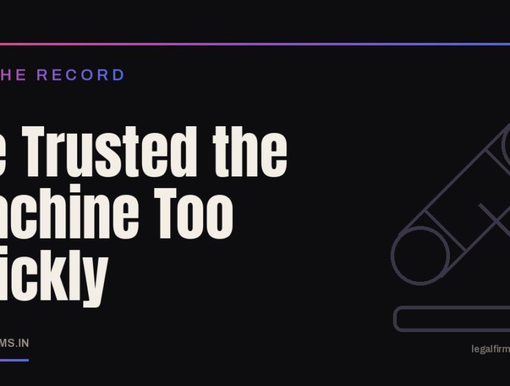 We Trusted the Machine Too Quickly