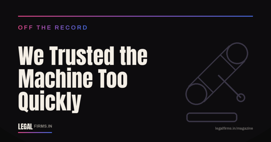 We Trusted the Machine Too Quickly