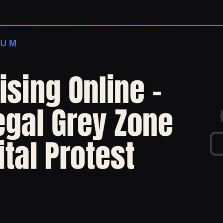 Organising Online: The Legal Grey Zone of Digital Protest