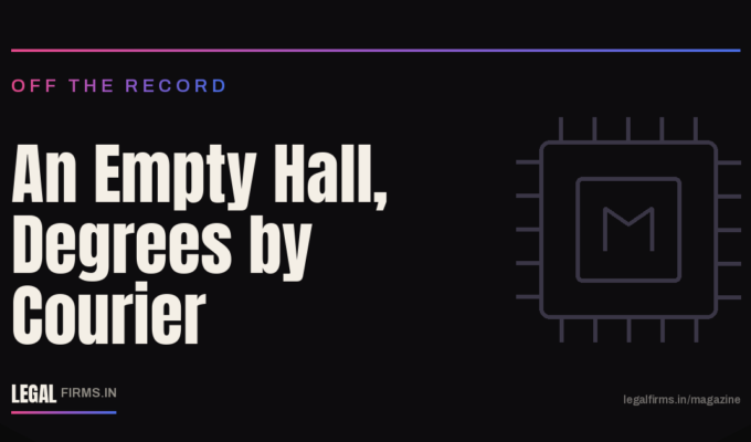An Empty Hall, Degrees by Courier