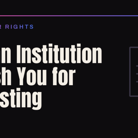 Can an Institution Punish You for Protesting?