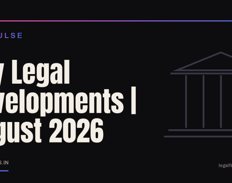 Key Legal Developments August 2026