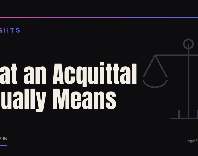 What an Acquittal Actually Means
