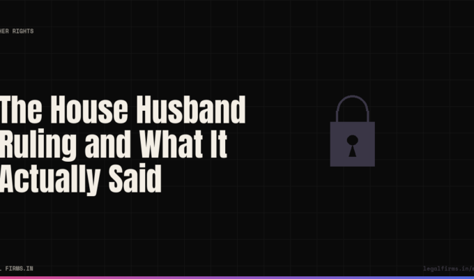 The House Husband Ruling and What It Actually Said