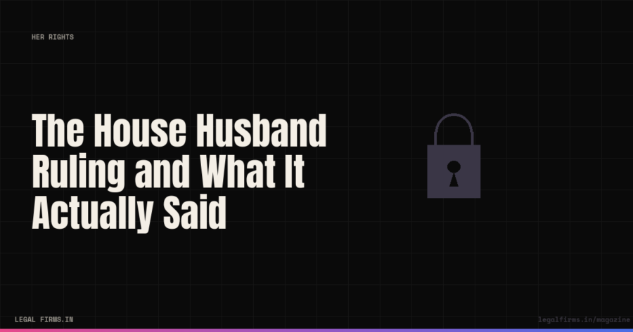 The House Husband Ruling and What It Actually Said