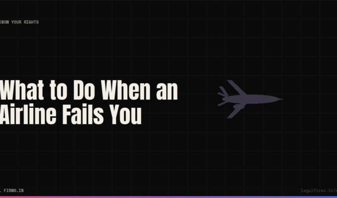 What to Do When an Airline Fails You