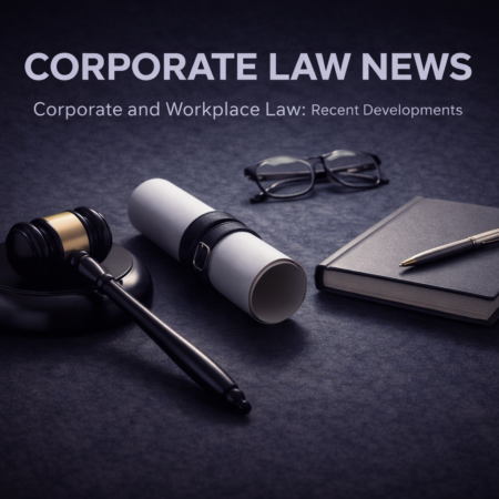 Corporate and Workplace Law- Recent Developments
