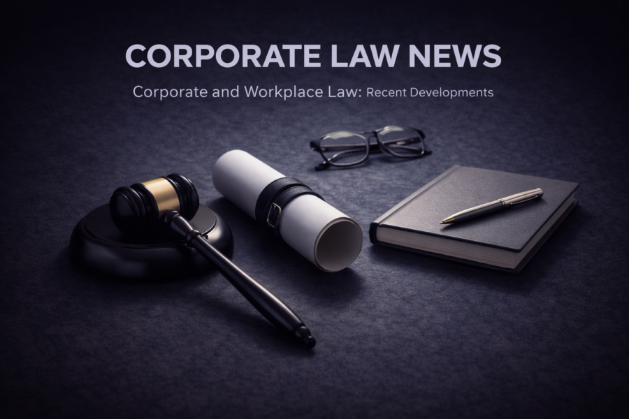 Corporate and Workplace Law- Recent Developments